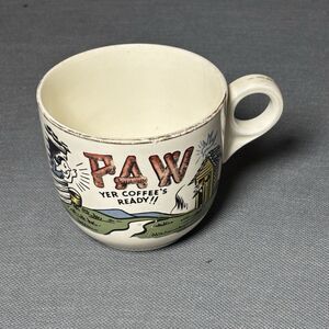 Maw & Paw Hillbilly Humor Coffee Mugs Ready Maw Come Git Yer Coffee-Vintage